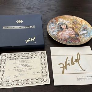 Edna Hibel Christmas plate 1988 The Adoration of the Shepard